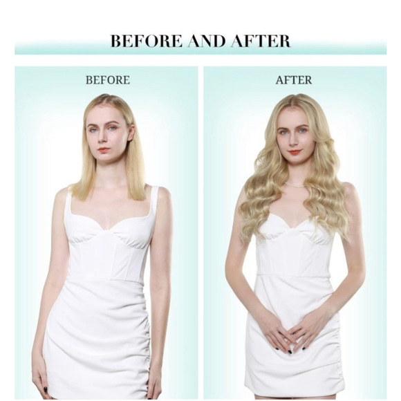 Clip ins 100% human hair extensions 22 inch - Picture 6 of 7